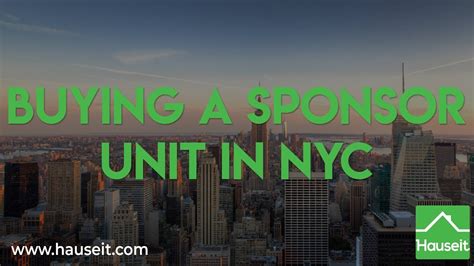 buying a sponsor unit in nyc 075%